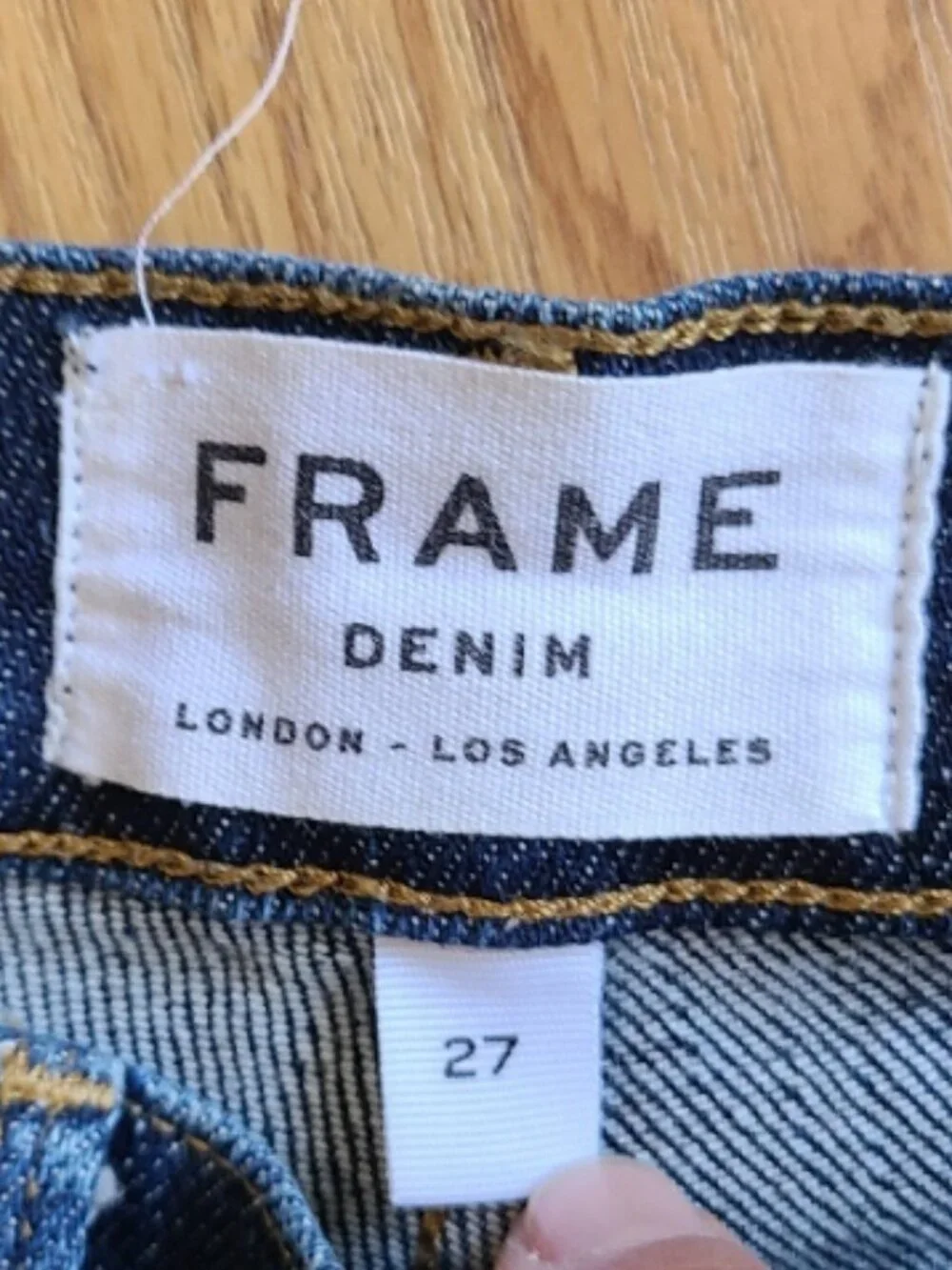 FRAME DENIM LE BOY DISTRESSED BOYFRIEND JEANS FRINGE HEM PONDVIEW DISTRESS sz 27